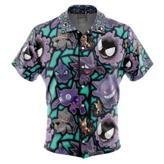 เสื้อเชิ้ตฮาวาย พิมพ์ลายโปเกม่อน