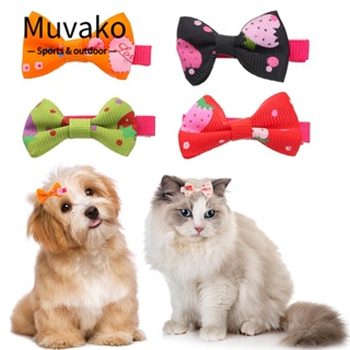 Muvako กิ๊บติดผมลายดอกไม้สำหรับสัตว์เลี้ยงแมว 5 ชิ้น