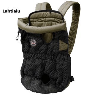 Lahtialu กระเป๋าเป้สะพายหลัง ขนาดเล็ก กลาง ใหญ่ แฮนด์ฟรี สําหรับสัตว์เลี้ยง สุนัข แมว เดินป่า จักรยาน รถจักรยานยนต์