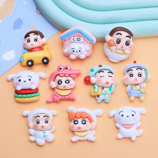 Jibbitz Charm Crocs Crayon Shin-chan Diy ตกแต่งรองเท้า อุปกรณ์เสริม Diy เคสโทรศัพท์ Diy ตกแต่งหัวเข็มขัดรองเท้า รองเท้าแตะ รองเท้าผู้หญิง Jibbitz