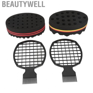 Beautywell Hair Sponge Set  Styling Tool Professional Hair Twist Comb Sponge Easy To Use Flexible Wear Resistant  for Home