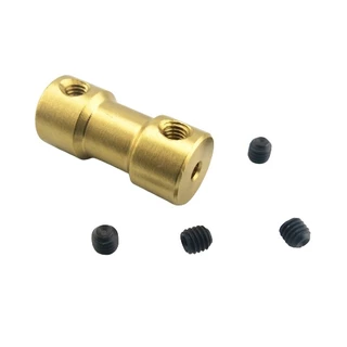 อะแดปเตอร์ข้อต่อเพลามอเตอร์ คัปปลิ้งมอเตอร์ coupling ทองเหลือง อะแดปเตอร์เชื่อมต่อมอเตอร์ทองแดง cnc part