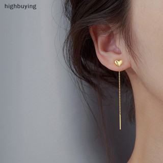 [highbuying] 1 คู่ เทรนด์ ลวดยาว พู่ โซ่ปีน ดาว หัวใจ ลูกปัด จี้ ต่างหูหล่น สําหรับผู้หญิง ตรง แขวนหู เครื่องประดับใหม่ พร้อมส่ง