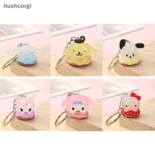 SANRIO [hushcorgi] พวงกุญแจ จี้ตุ๊กตาแมวน่ารัก ยางนิ่ม สร้างสรรค์ สําหรับห้อยกระเป๋า รถยนต์ ของขวัญวันเกิด พร้อมส่ง