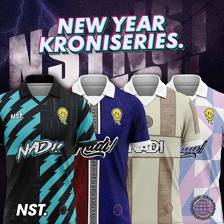 เสื้อกีฬาแขนสั้น ลายทีม NST Kroni Series สไตล์เรโทร