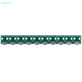 Xo94ol บอร์ดแปลง PCB ไมโคร USB เป็น DIP 5Pin ตัวเมีย 10 ชิ้น