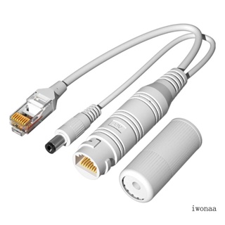 Iwo อะแดปเตอร์แยก PoE กันน้ํา รองรับ IEEE802 3AF ใช้งานง่าย