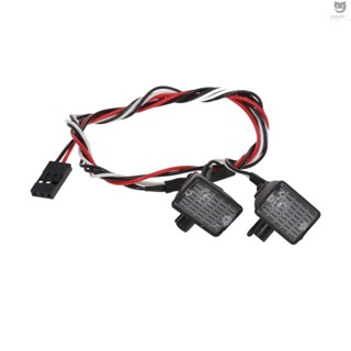 Ctoy ชุดไฟ LED 5.5-11V สีขาว พร้อมโคมไฟ สําหรับตกแต่งรถบังคับ 2 ชิ้น