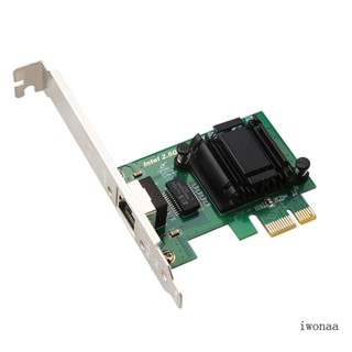 Iwo อะแดปเตอร์การ์ดแลน สําหรับตัวควบคุม I225 1000Mb 1 พอร์ต PCI-E RJ45 1000