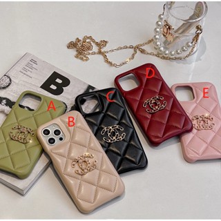 เคสโทรศัพท์มือถือ ลายชาแนล 5 สี สําหรับ iphone14 13 12 pro max 14 11 14pro 14plus Lingge 13 12 11 promax