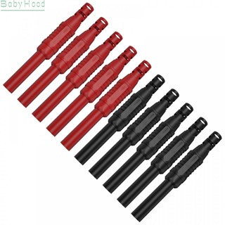 【Big Discounts】10PCS Red and Black 4mm Banana Sockets with PA Nylon Shell for Secure Connection#BBHOOD