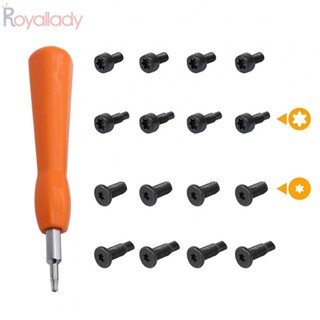 #ROYALLADY#Screwdriver ชุดเหล็กคาร์บอน ABS สีดํา ทนทาน สีส้ม 17 ชิ้น