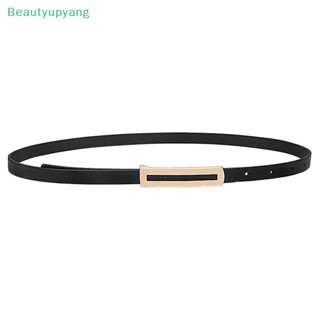 [Beautyupyang] เข็มขัดหนัง PU หัวเข็มขัดโลหะ แฟชั่นสําหรับผู้หญิง