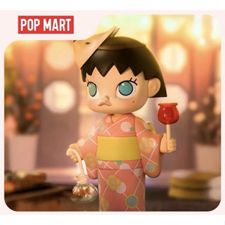 ตุ๊กตาฟิกเกอร์ Pop Mart Molly Cherry Maruko Park สร้างสรรค์ ของขวัญ สําหรับตกแต่งบ้าน