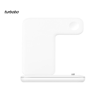 Turbobo 3 in 1 แท่นชาร์จไร้สาย 15W ชาร์จเร็ว สําหรับ Apple Watch iPhone Android หูฟัง