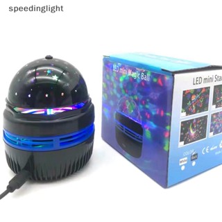 Slth ไฟดิสโก้บอล Led Usb RGB Magic DJ Strobe Pinspot Star Projector Rotag Car Vary