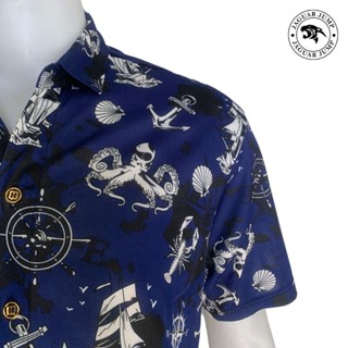 Jaguar เสื้อยืดเชิ้ตผู้ชาย แขนสั้น ทรงพอดีตัว JAYS-012-NV