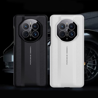 สําหรับ Huawei Mate 50 50 Pro เคส ELVEV กันกระแทก หรูหรา หนังวัวแท้ บางเฉียบ ป้องกันเลนส์กล้อง