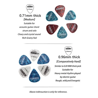 (พร้อมส่ง) ปิ๊กกีตาร์Acouway ชุด30ชิ้น ปิ๊กกีตาร์โปร่ง ปิ้กกีตาร์ไฟฟ้า Guitar pick แถมฟรีกล่องใส อย่างดี