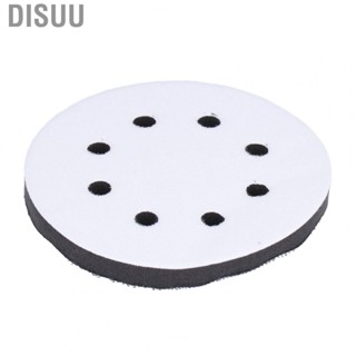 Disuu 8 Hole Interface Pad  Hook and Loop Soft Sponge Cushion 5 Inch for Sanding Machine Tray