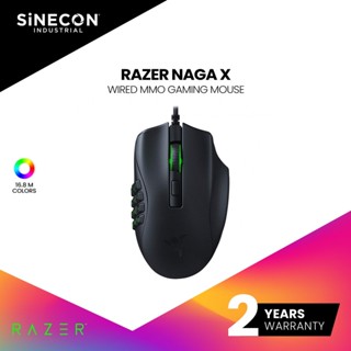 Razer Naga X Ergonomic MMO Gaming Mouse with 16 buttons