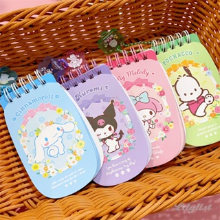 ღ Sanrio Mini Notebook Cartoon Portable Notepad Pochacco Cinnamoroll Kulomi Pocket Notebook for Student Gift Office Schoolสเตชันเนอรี