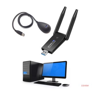 Zzz การ์ดรับสัญญาณ WiFi ไร้สาย WIFI6 AX1800H AX1800 5G Dual-Band USB3 0 สําหรับแล็ปท็อป เดสก์ท็อป