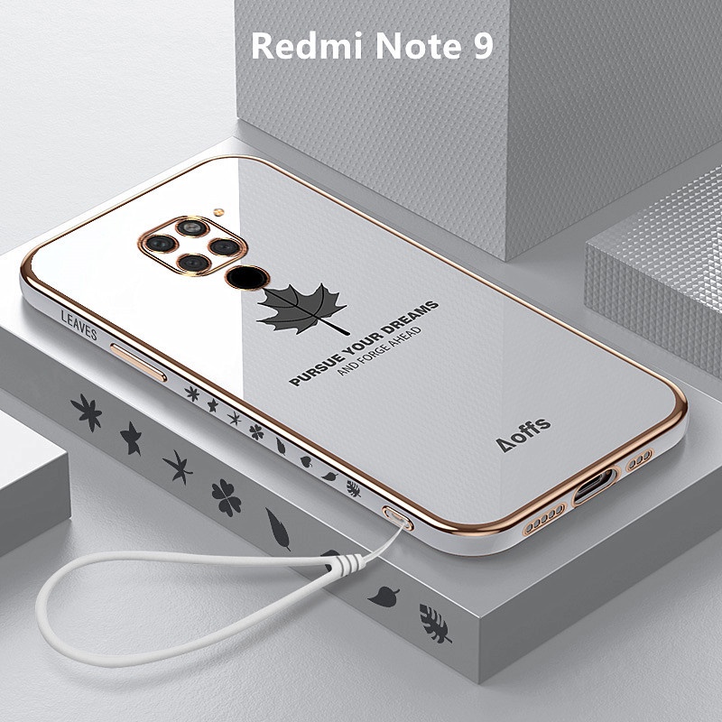 เคส Redmi Note 9 case ลายใบเมเปิ้ล TPU แบบนิ่ม เคสมือถือ เคสโทรศัพท์ Redmi Note 9