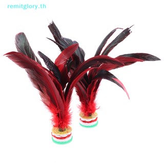 Remitglory ลูกขนไก่ สีสันสดใส สไตล์จีน สําหรับออกกําลังกาย 2 ชิ้น