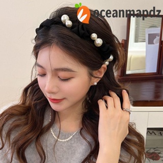 OCEANMAPDZ ที่คาดผม ประดับไข่มุก หรูหรา แฟชั่นสําหรับผู้หญิง