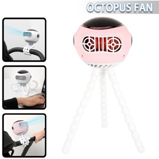 Baby Stroller Fan Handheld Fan with Flexible Tripod Music Function Clip on Fan