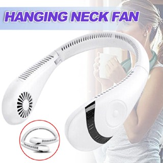 Mini Neck Fan Portable Hanging USB Rechargeable Cooling Air Cooler Bladeless