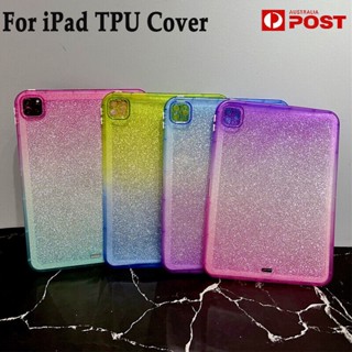 เคสมือถือ TPU ลายกลิตเตอร์ กันกระแทก สําหรับ iPad Mini 4 5 6 Air Pro 9.7 นิ้ว 10.2 นิ้ว 4th 5th 6th 7th 8th 9th 10th Gen 12.9 นิ้ว 10.5 นิ้ว 11.0 นิ้ว 10.9 นิ้ว 2021 2022 2019 2020