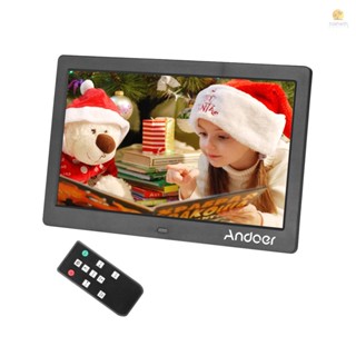 Tosw)andoer นาฬิกาปลุกดิจิทัล 10 นิ้ว 1024*600 IPS และกรอบรูป พร้อมรีโมตคอนโทรล 2.4G คําบรรยาย 11 ภาษา 12 กลุ่ม