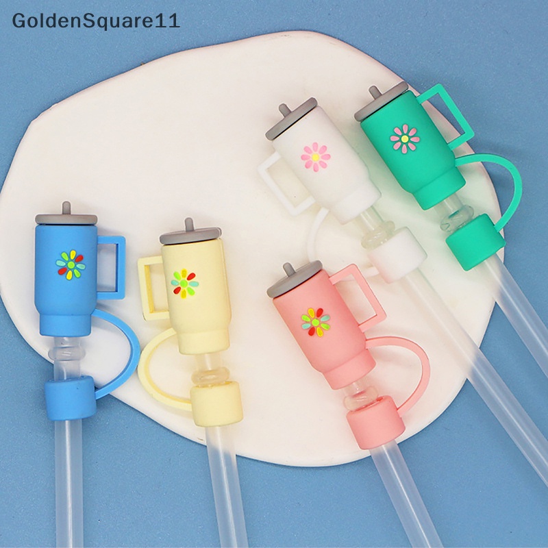 Goldensquare ฝาครอบหลอดดูดน้ํา ซิลิโคน พร้อมที่จับ 10 มม. สําหรับ Stanley Cup