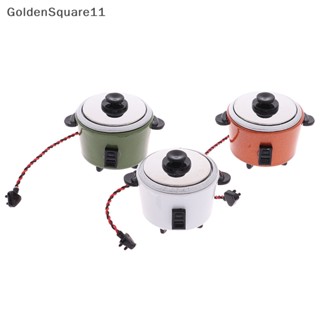 Goldensquare หม้อหุงข้าวจิ๋ว 1:12 อุปกรณ์เสริม สําหรับตกแต่งบ้านตุ๊กตา 1 ชิ้น