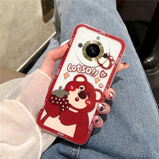 ใหม่ เคสโทรศัพท์มือถือแบบนิ่ม TPU ใส กันกระแทก ลายการ์ตูนสตรอเบอร์รี่น่ารัก สําหรับ Realme 11 Pro Plus 11 Pro+ 5G C53 NFC 2023