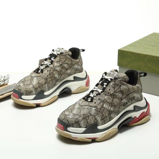 Balenciaga co-brand with Gucci รองเท้ากีฬาลําลอง สําหรับคู่รัก