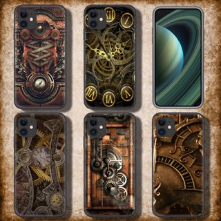 เคสโทรศัพท์ TPU แบบนิ่ม ลาย C203 Steampunk Gears สําหรับ iPhone SE 2020 12 Mini 13 Pro Max