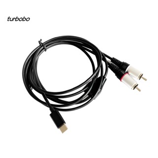 Turbobo สายสัญญาณเสียงลําโพง Type-C เป็น 2RCA แบบคู่