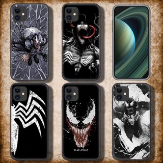 เคสโทรศัพท์มือถือ TPU แบบนิ่ม ลาย C278 Venom Marvel หรูหรา สําหรับ iPhone SE 2020 12 Mini 13 Pro Max