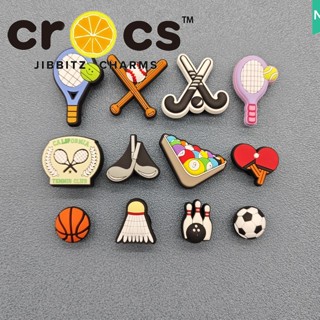 Jibbitz Crocs charms ใหม่ บักเกิลติดรองเท้าบาสเก็ตบอล แบดมินตัน ลายการ์ตูนดอกไม้ 2023