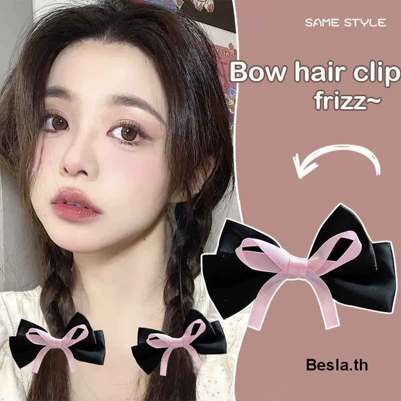 กิ๊บติดผม รูปปากเป็ด ประดับโบว์น่ารัก สไตล์เจ้าหญิง สําหรับเด็กผู้หญิง