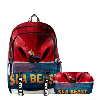 Gt2 The sea beast กระเป๋าดินสอ กระเป๋าเป้สะพายหลัง ความจุขนาดใหญ่ ระบายอากาศ อเนกประสงค์ สําหรับผู้หญิง ผู้ชาย นักเรียน