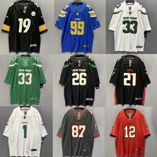 เสื้อยืด ปักลาย Nfl Rugby Jersey American Football Jersey สไตล์ฮิปฮอป เรโทร ยุโรป อเมริกัน สตรีทแดนซ์ เหมาะกับฤดูร้อน