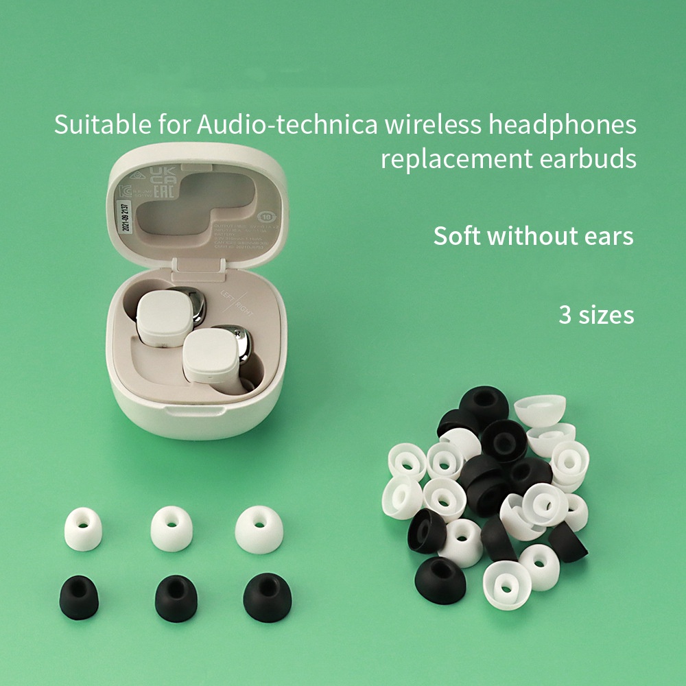 จุกหูฟังซิลิโคนนิ่ม ยืดหยุ่น แบบเปลี่ยน สําหรับ Audio-Technica ATH-SQ1TW SQ1TW2 CKS5TW CKS30TW CKS50