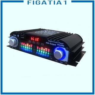 [figatia1] เครื่องขยายเสียงสเตอริโอ HiFi 4 CH USB เครื่องเล่นดิจิทัล แบบพกพา สําหรับรถยนต์ โฮมเธียเตอร์