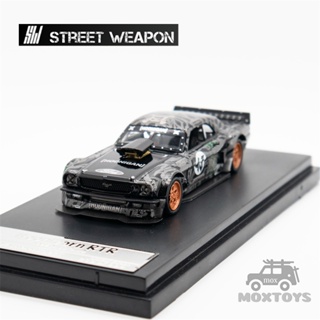 โมเดลรถยนต์ 1:64 1965 Mustang Block43 RTR Los Angeles Diecast ของเล่นสําหรับเด็ก