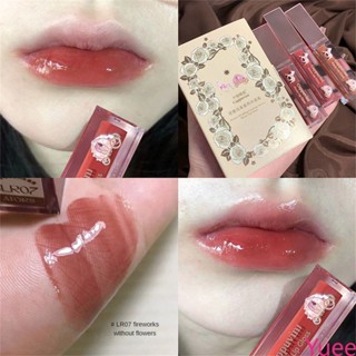 Cappuvini Mirror Lip Glaze Princess Flower Marrying Horse Carriage Water Light Glass Anti -lip Gloss Boarding Student Lipstick yuee