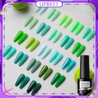 ♕ Rosalind Green Series เจลทาเล็บ Aocado Green Morandi Series Spring Summer Phototherapy Glue Nail Art For Nail Shop 22 Designs UPBEST